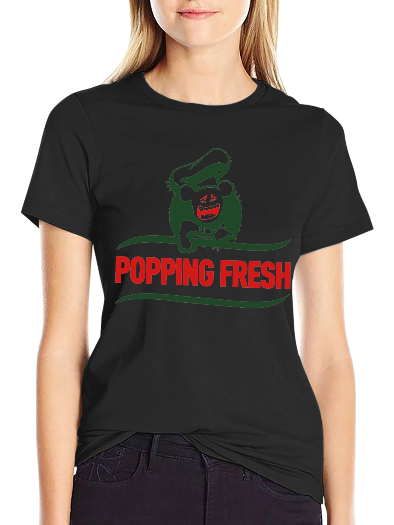 Popping Fresh Graphic T-Shirt - Black