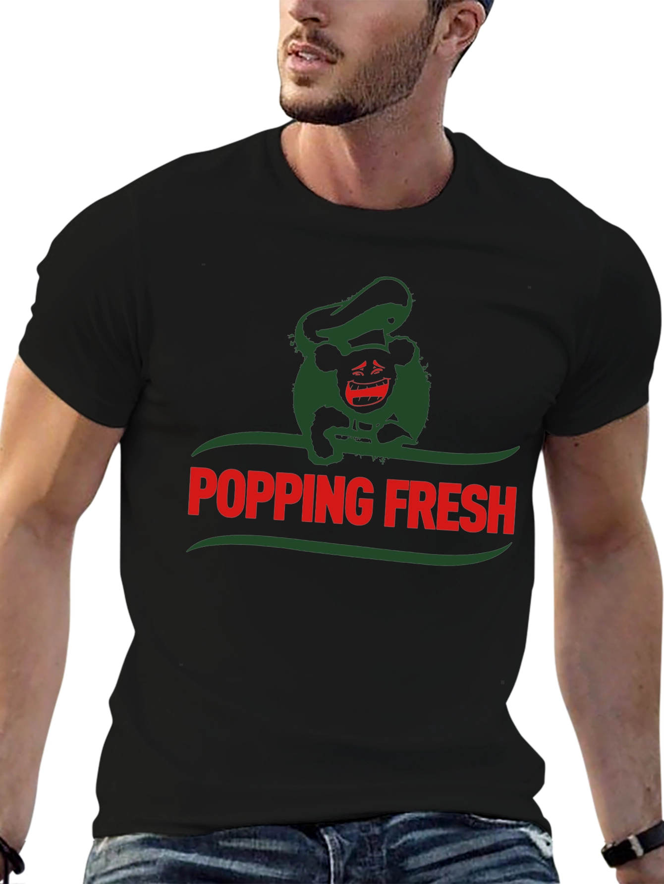 Popping Fresh Graphic T-Shirt - Black