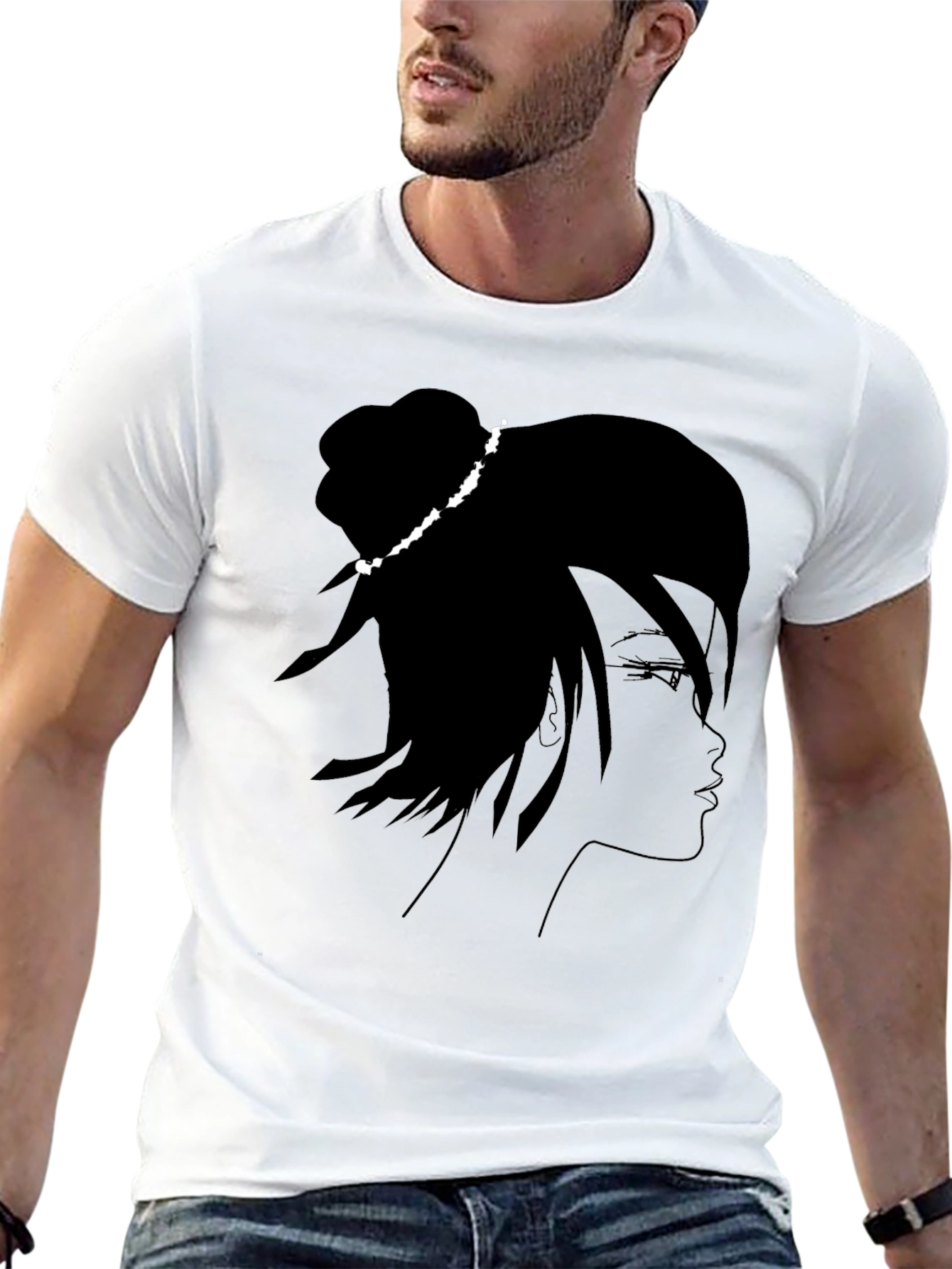Silhouette Girl Black T-Shirt