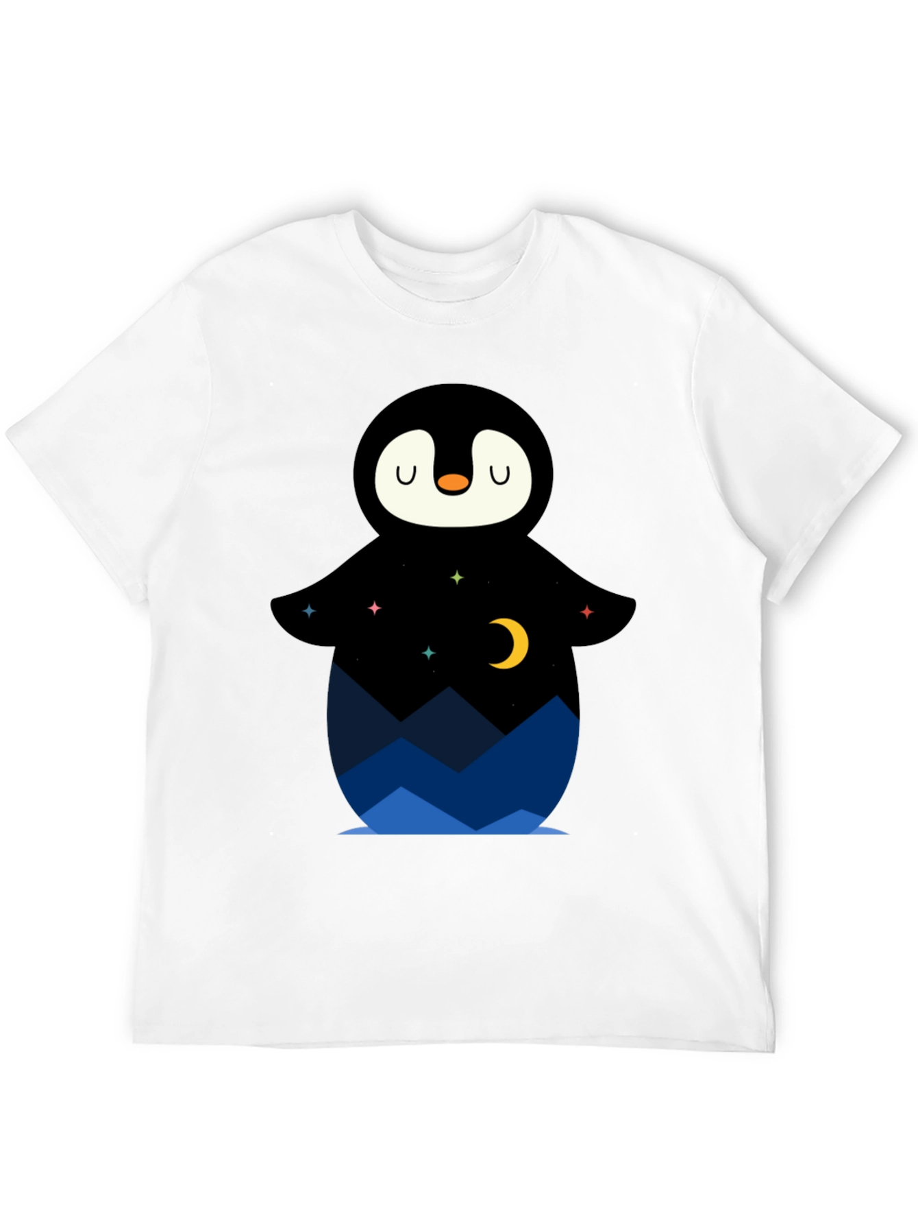 Night Sky Penguin Graphic Tee