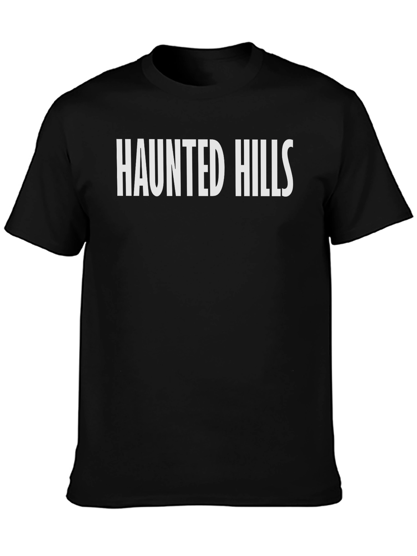 Haunted Hills Graphic Tee - Classic Black T-Shirt