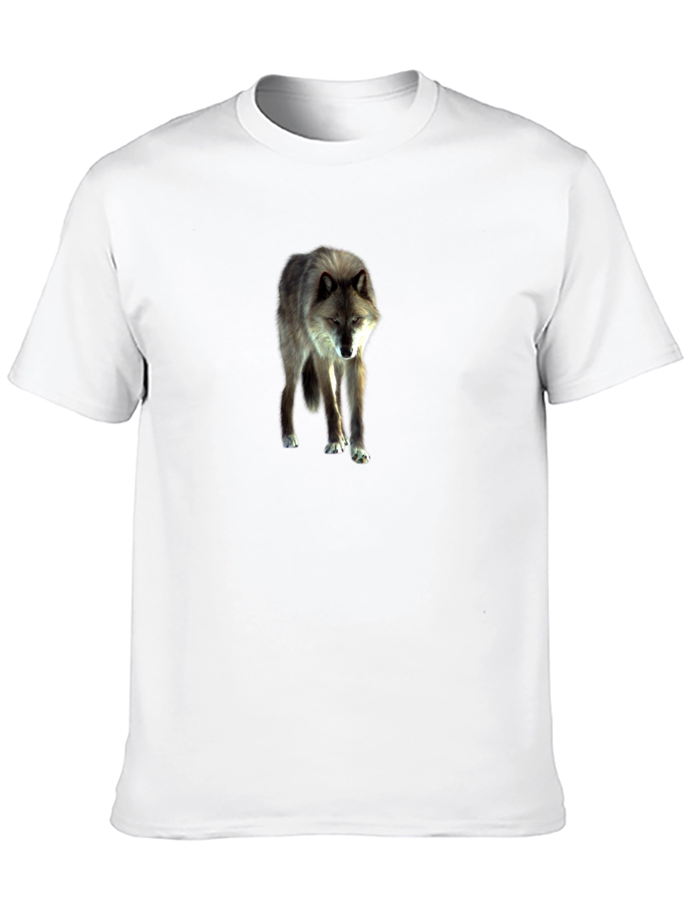 Wolf Graphic Tee - Stylish Black Cotton T-Shirt