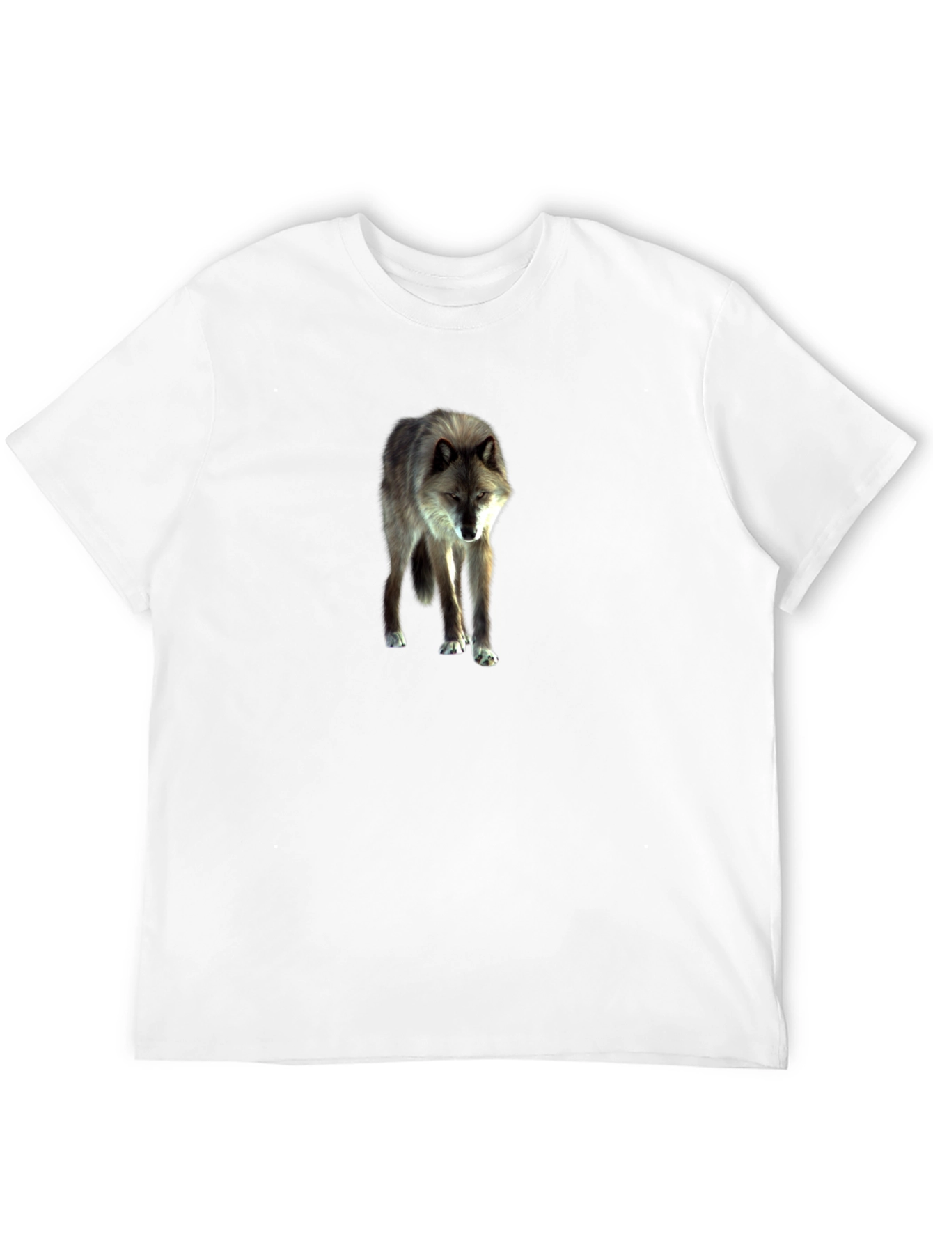 Wolf Graphic Tee - Stylish Black Cotton T-Shirt