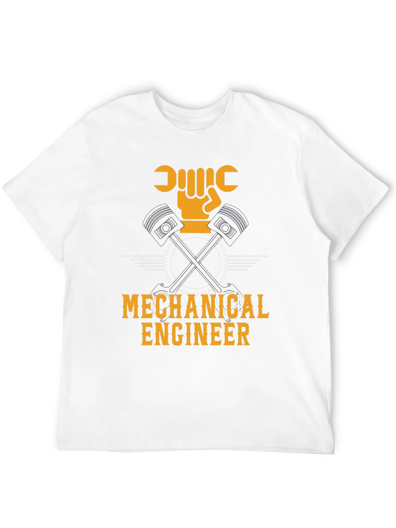 Mechanical Engineer T-Shirt - Black Cotton Blend