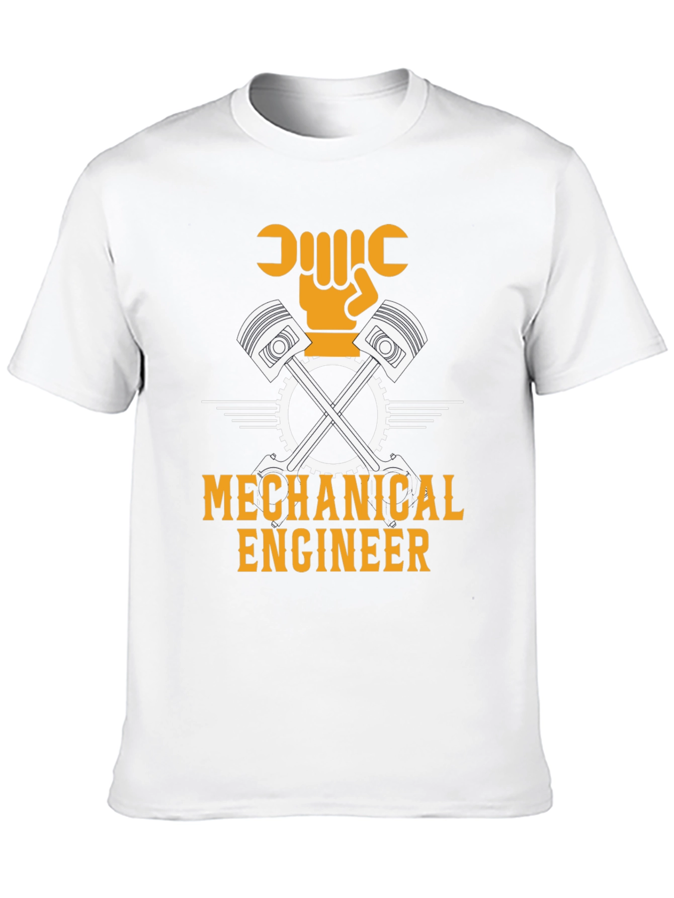 Mechanical Engineer T-Shirt - Black Cotton Blend