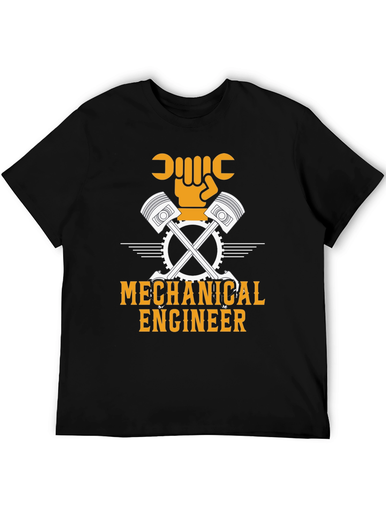 Mechanical Engineer T-Shirt - Black Cotton Blend