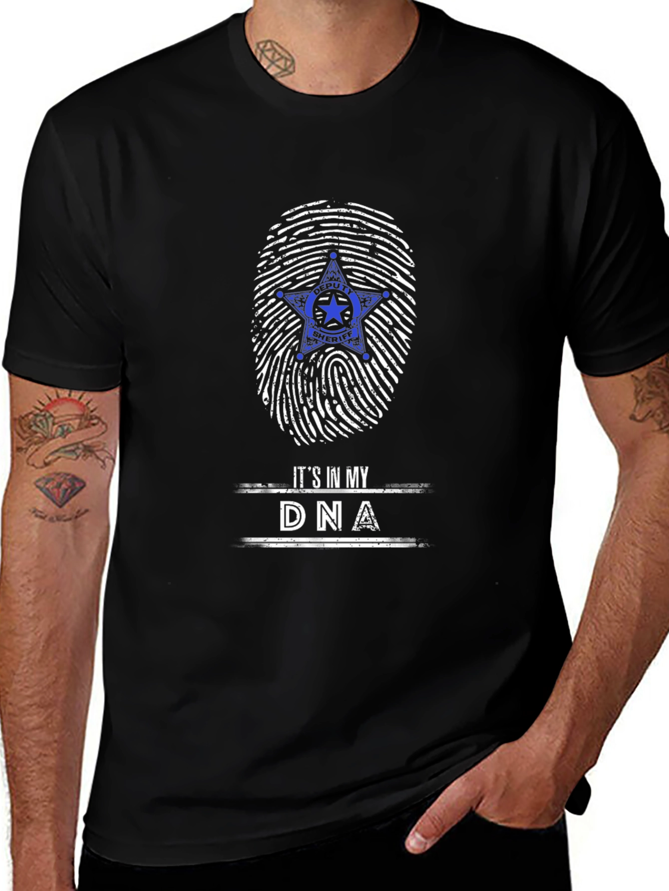 Sheriff Star DNA T-Shirt - Law Enforcement Pride