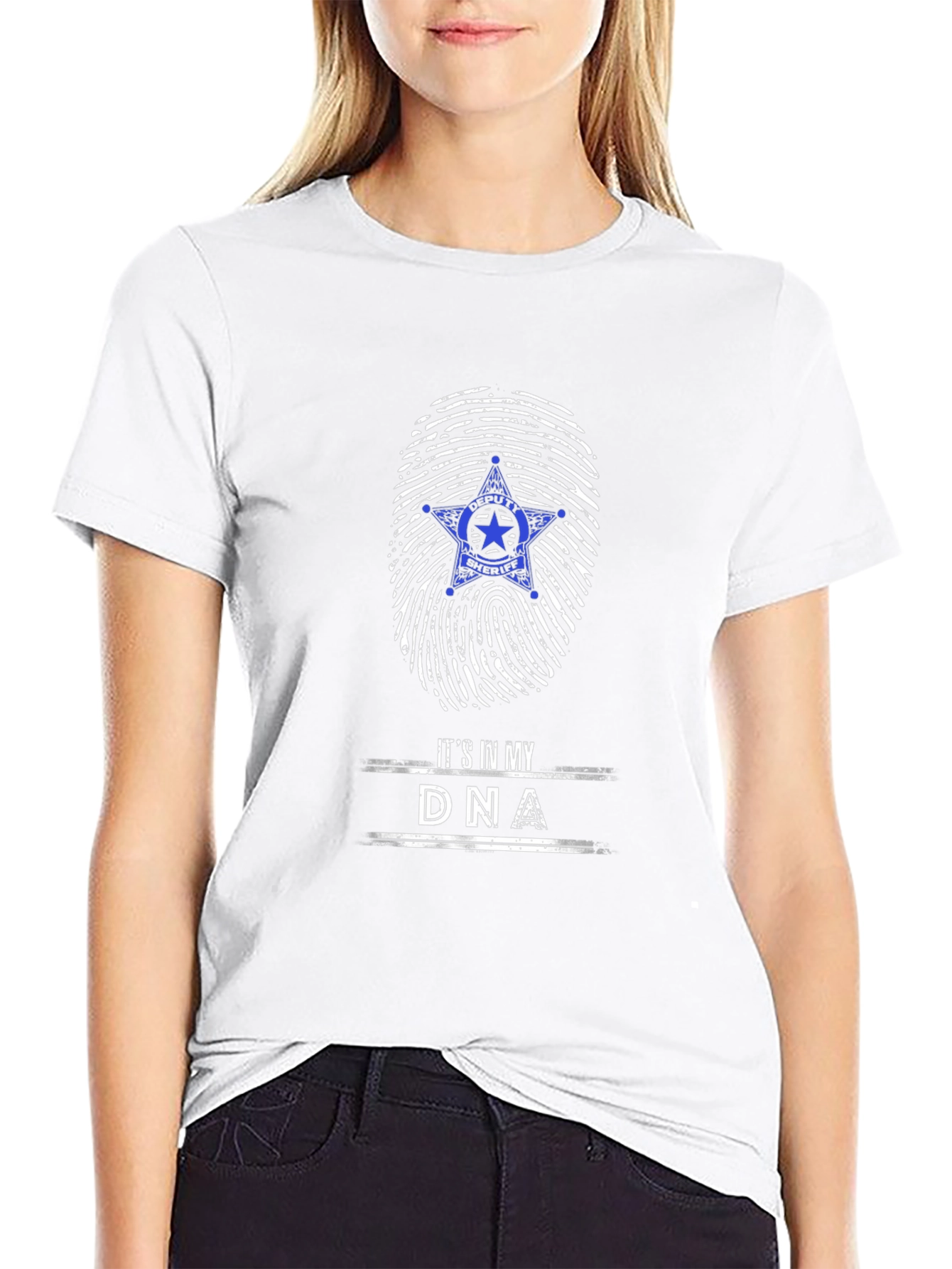 Sheriff Star DNA T-Shirt - Law Enforcement Pride