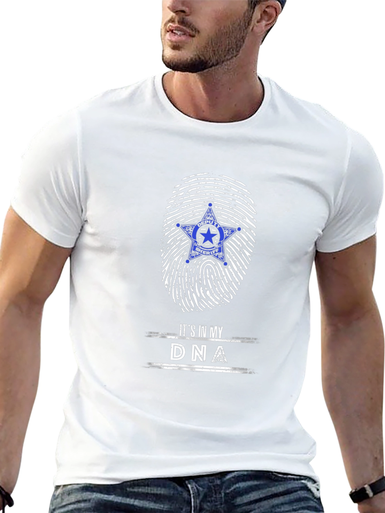 Sheriff Star DNA T-Shirt - Law Enforcement Pride