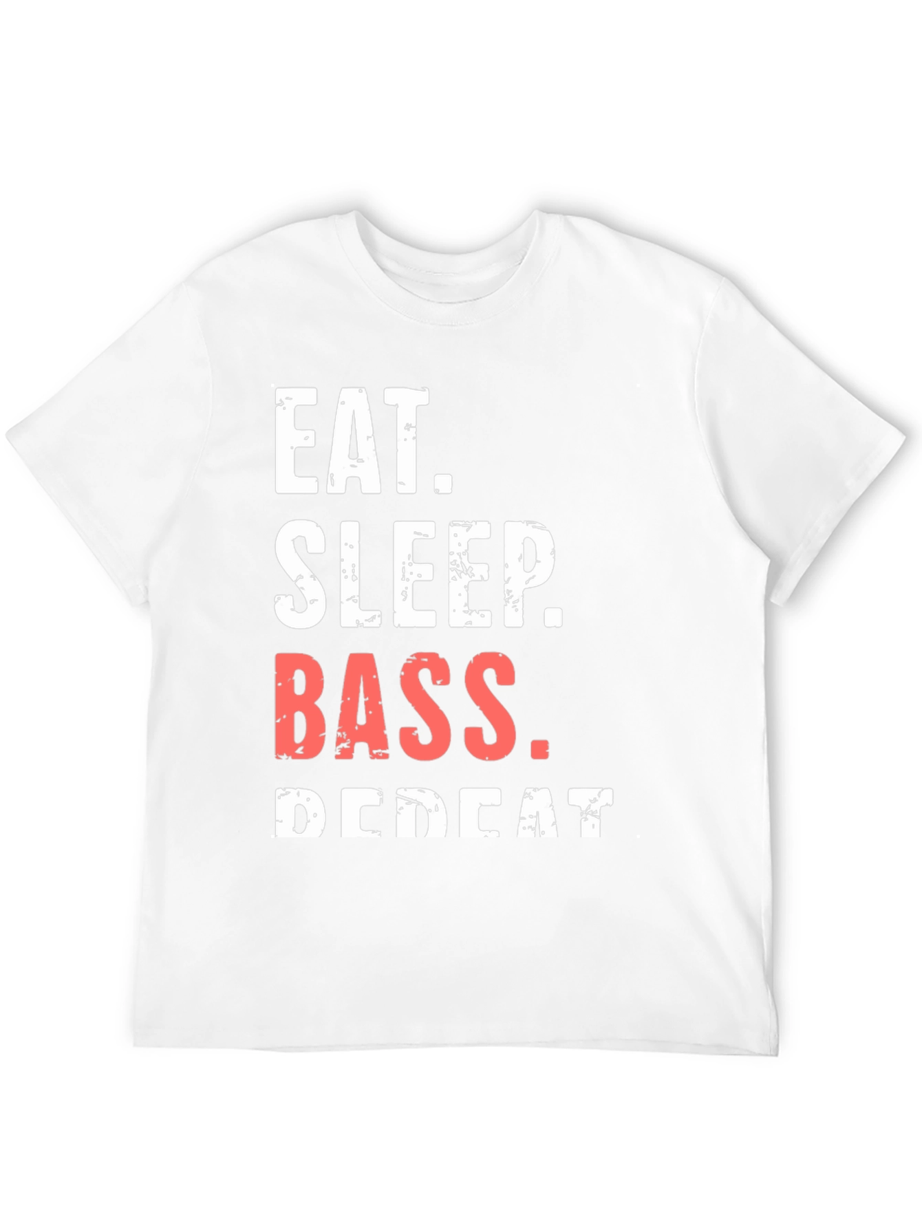 Eat Sleep Bass Repeat Black T-Shirt