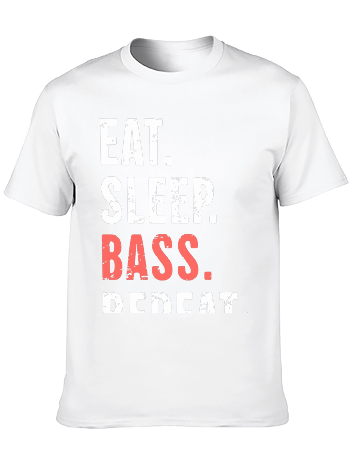 Eat Sleep Bass Repeat Black T-Shirt