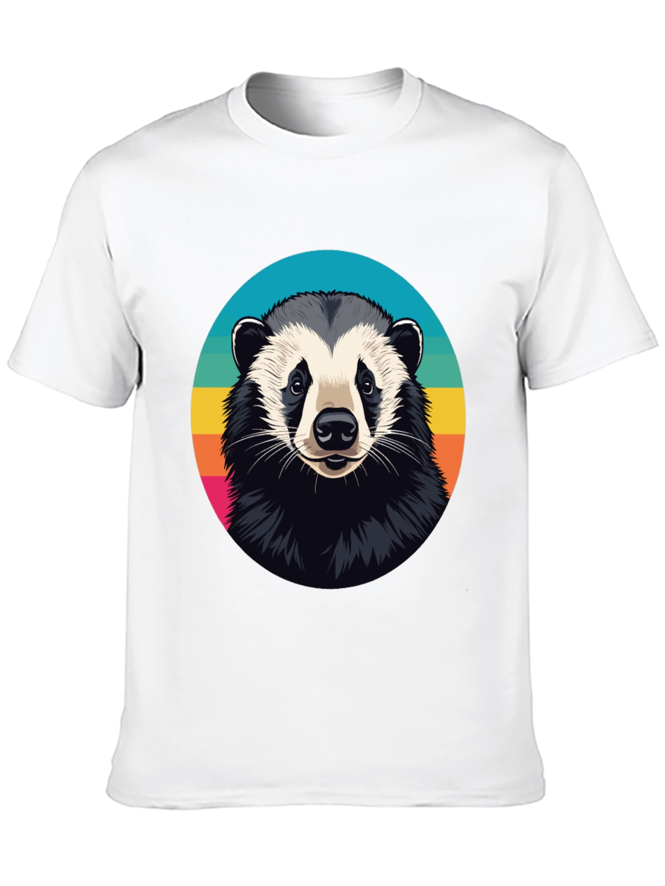 Cool Badger Graphic Tee - Unisex Black T-Shirt