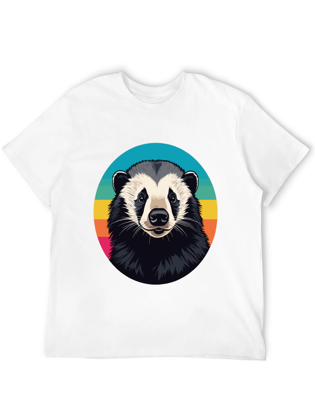 Cool Badger Graphic Tee - Unisex Black T-Shirt