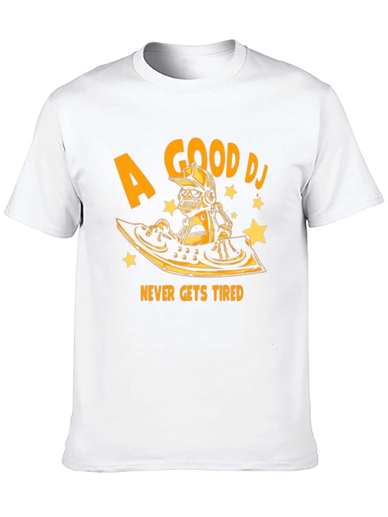 A Good DJ Never Gets Tired Black T-Shirt