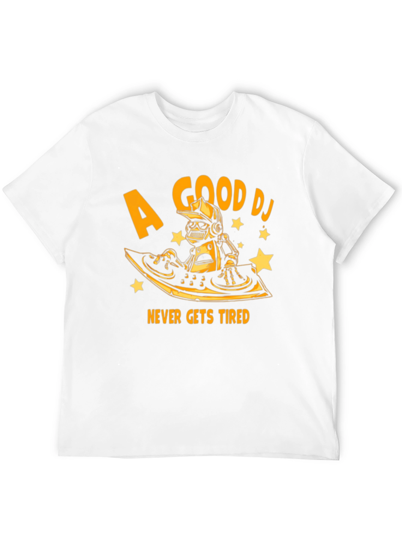 A Good DJ Never Gets Tired Black T-Shirt