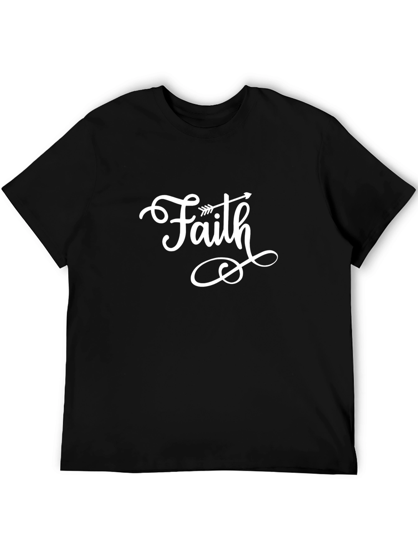 Faith Arrow Graphic T-Shirt - Black