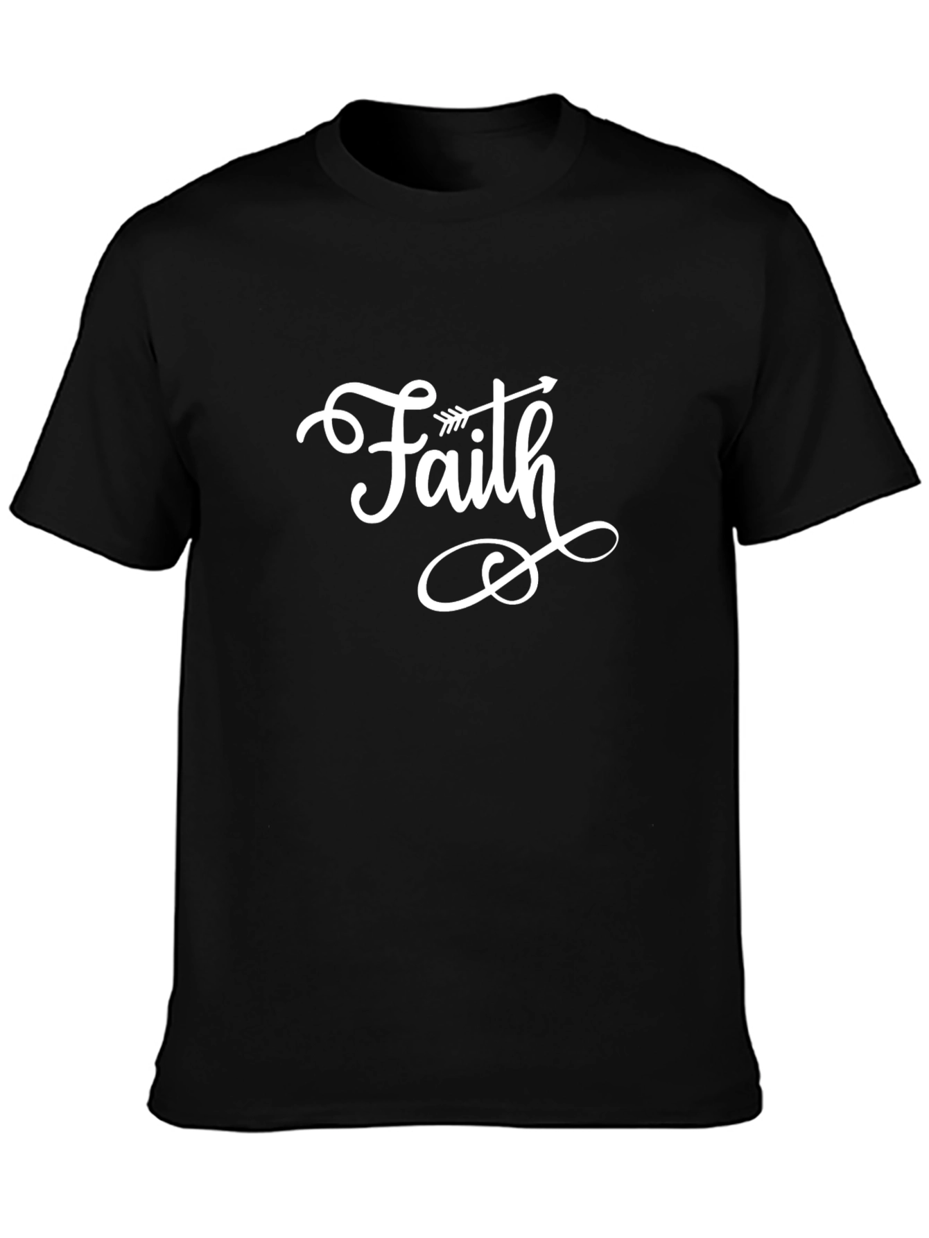 Faith Arrow Graphic T-Shirt - Black