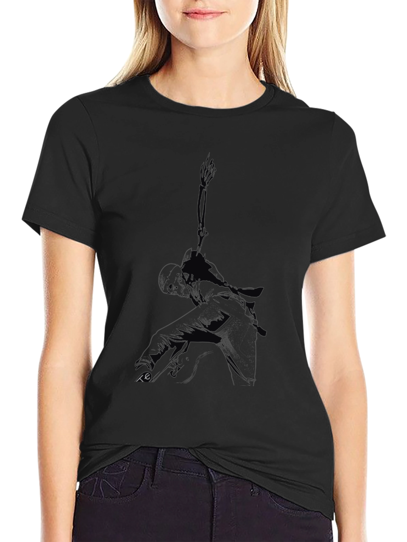 Mens Black Graphic Tee - Urban Style