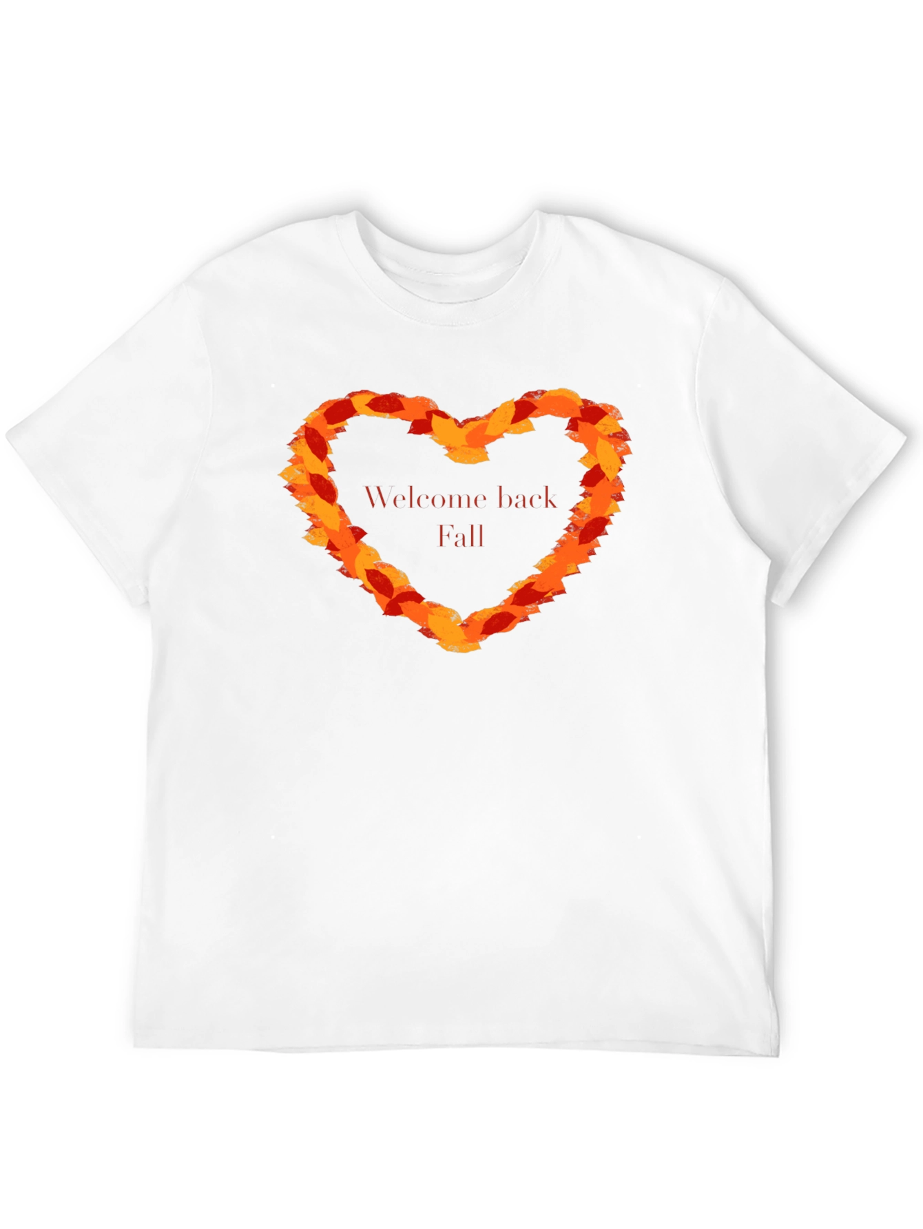 Welcome Back Fall Leaf Heart T-Shirt