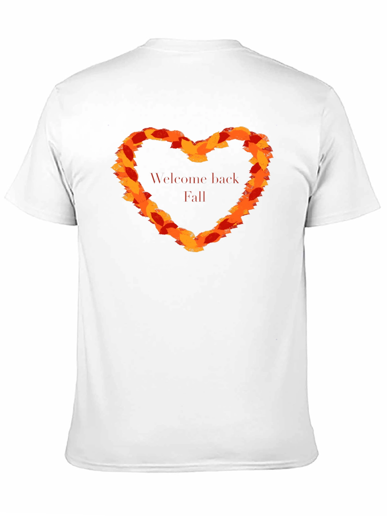 Welcome Back Fall Leaf Heart T-Shirt