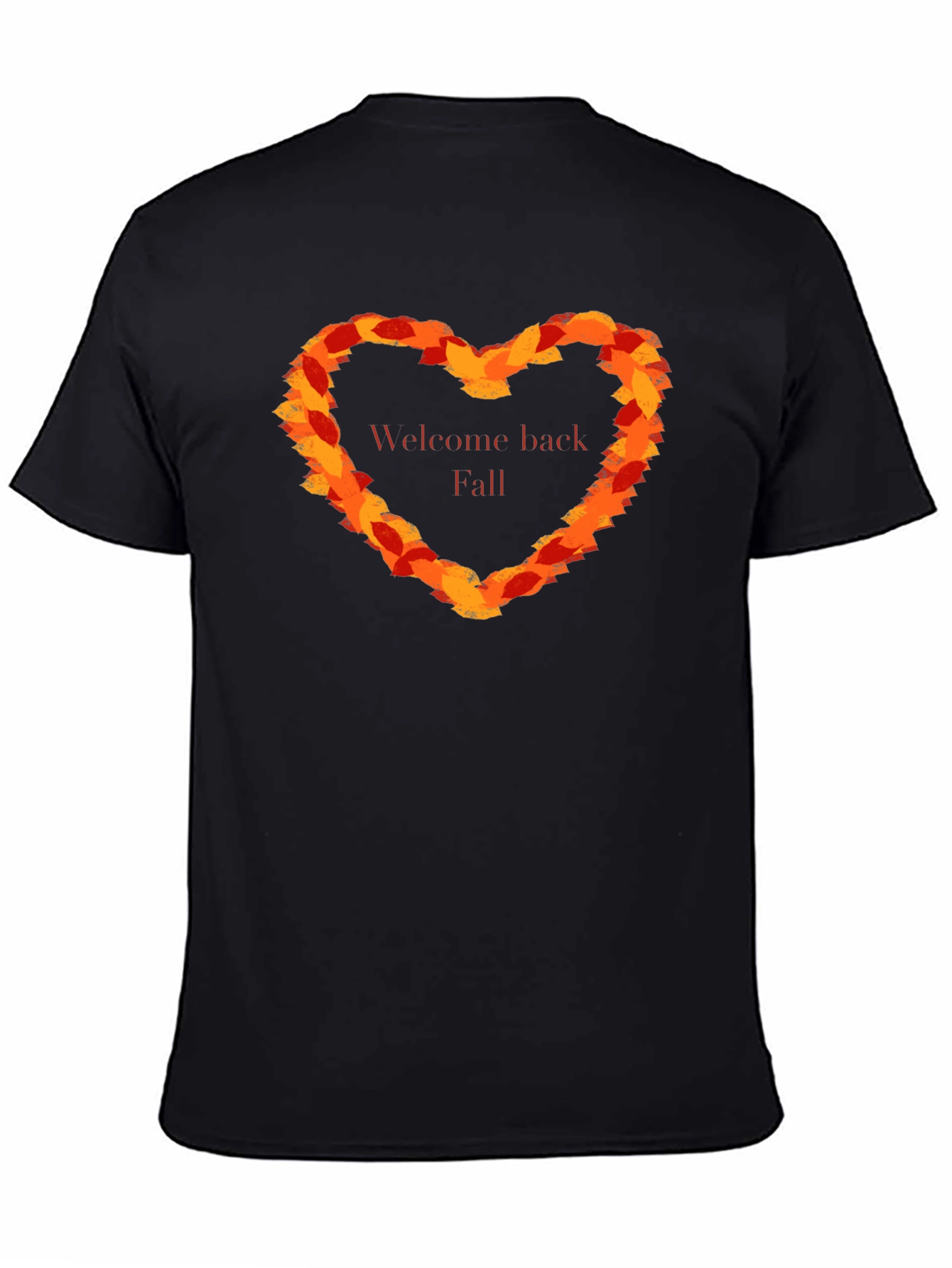 Welcome Back Fall Leaf Heart T-Shirt