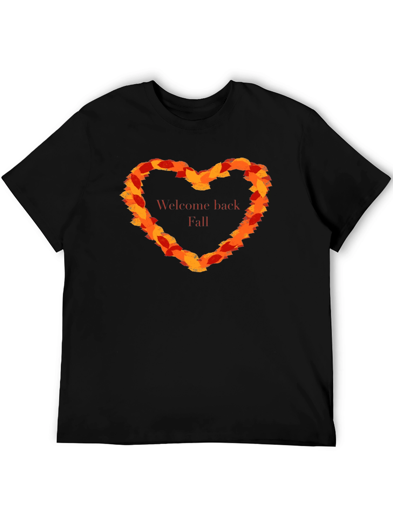 Welcome Back Fall Leaf Heart T-Shirt