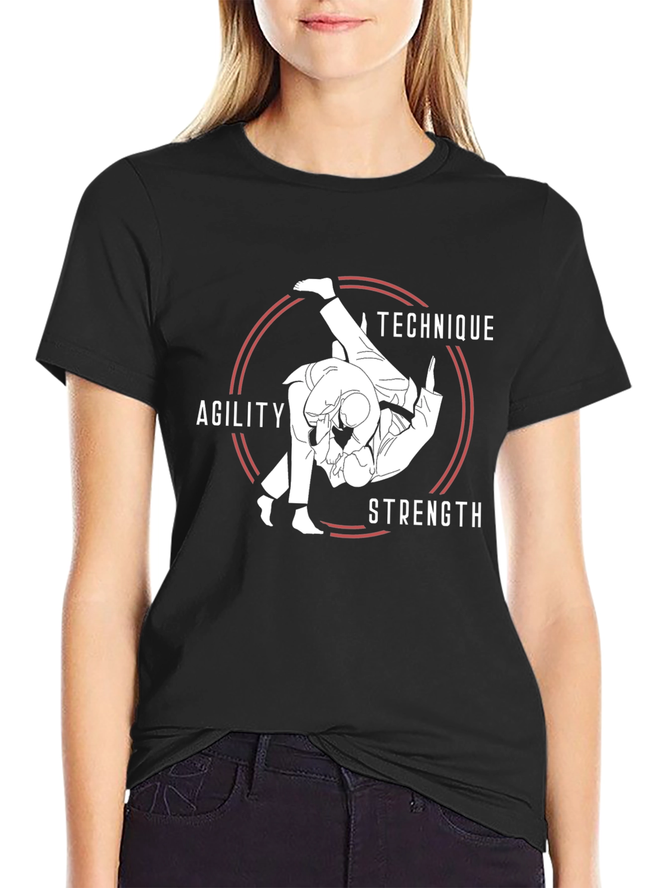 Judo Technique T-Shirt - Agility Strength Design