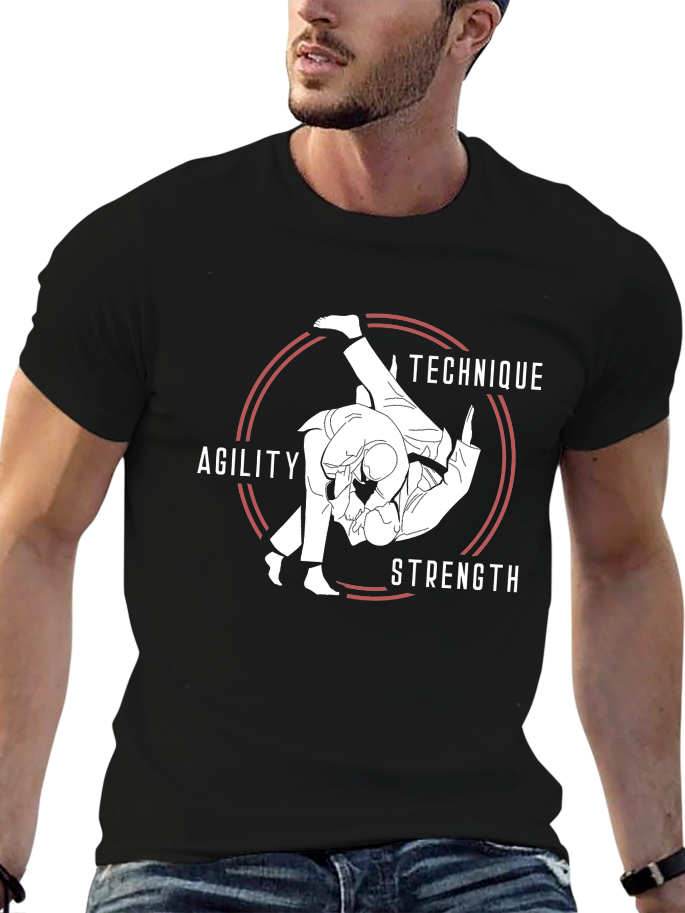 Judo Technique T-Shirt - Agility Strength Design