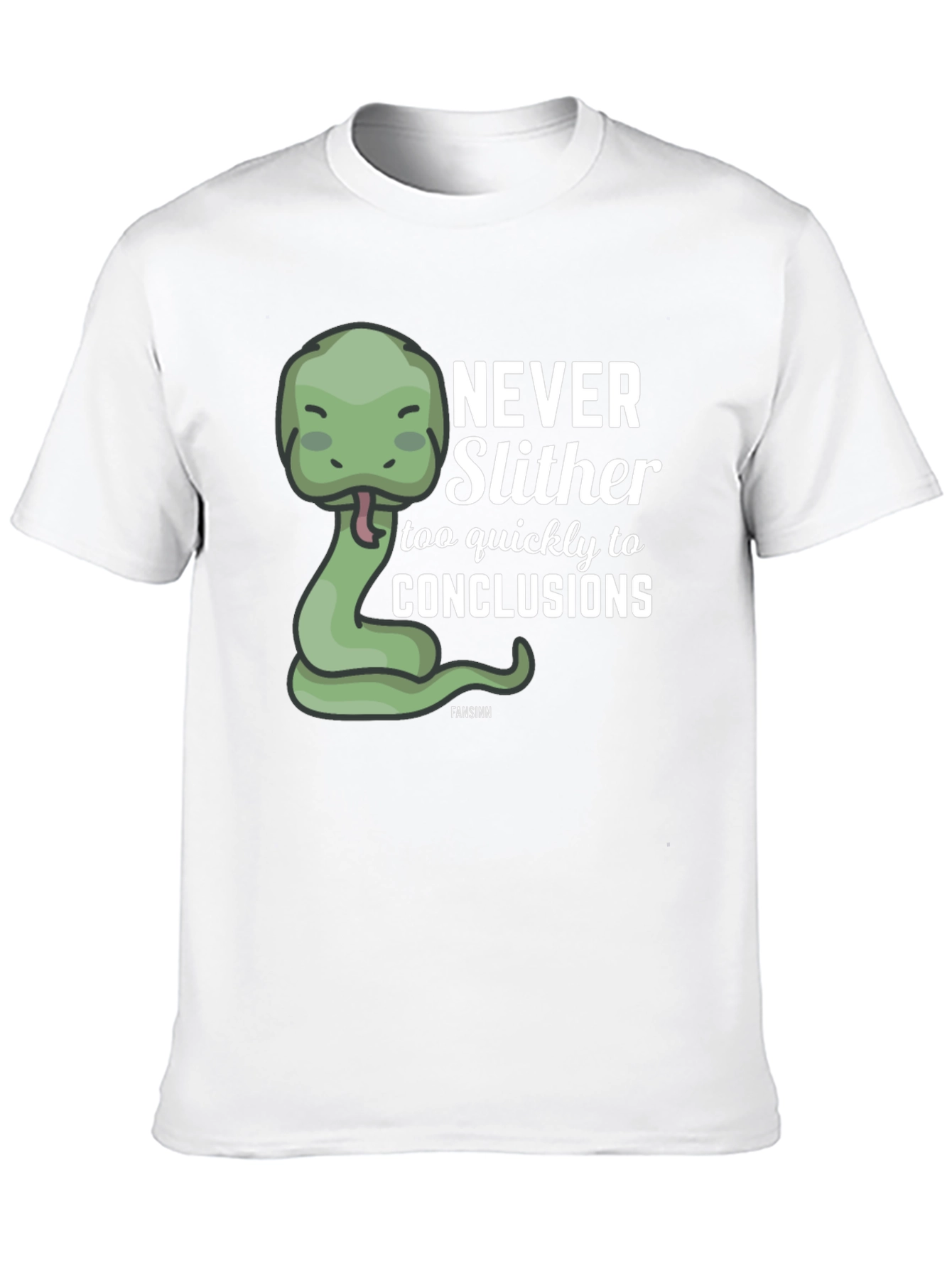 Never Slither Funny Graphic T-Shirt
