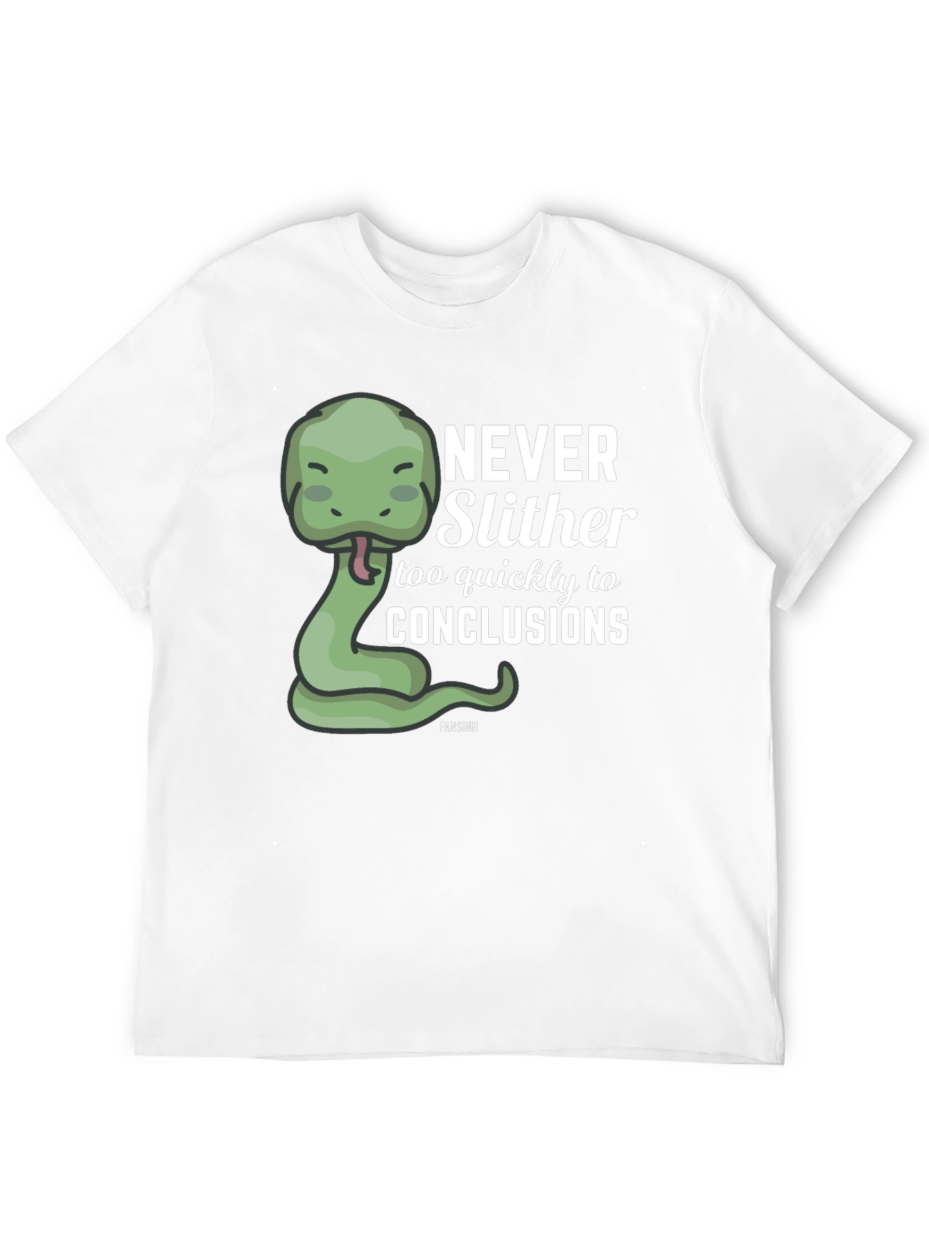 Never Slither Funny Graphic T-Shirt