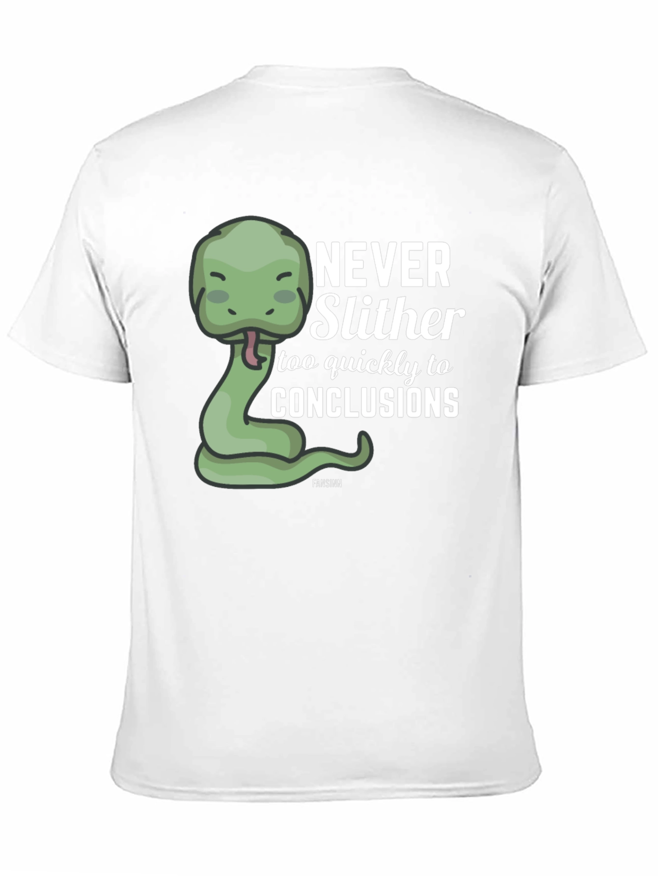 Never Slither Funny Graphic T-Shirt