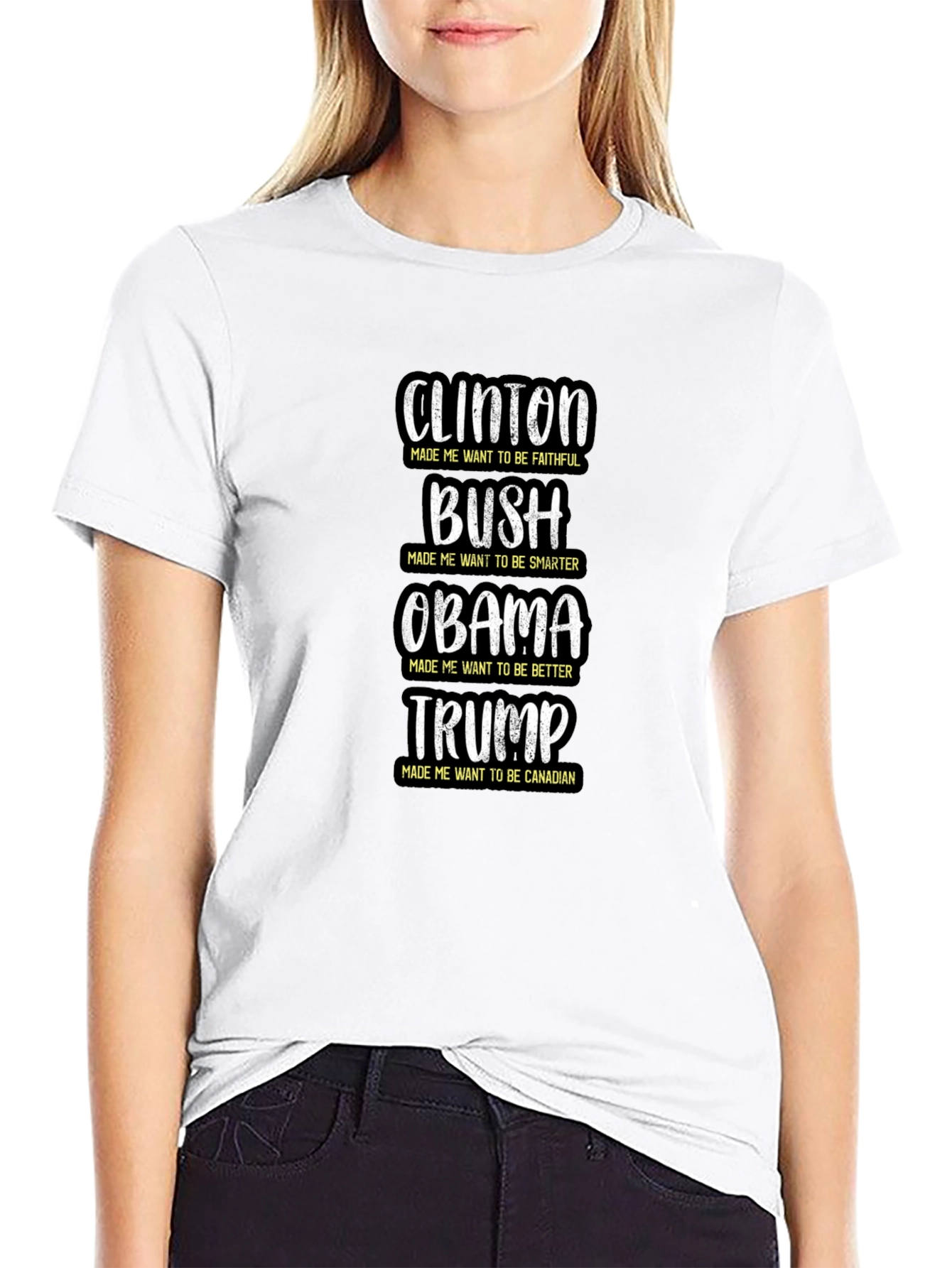Political Humor T-Shirt: Clinton Bush Obama Trump
