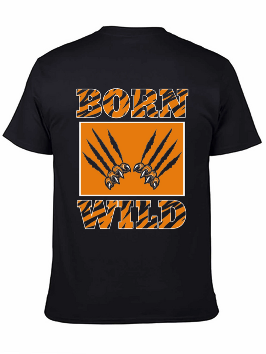 Born Wild Graphic Tee - Tiger Stripes