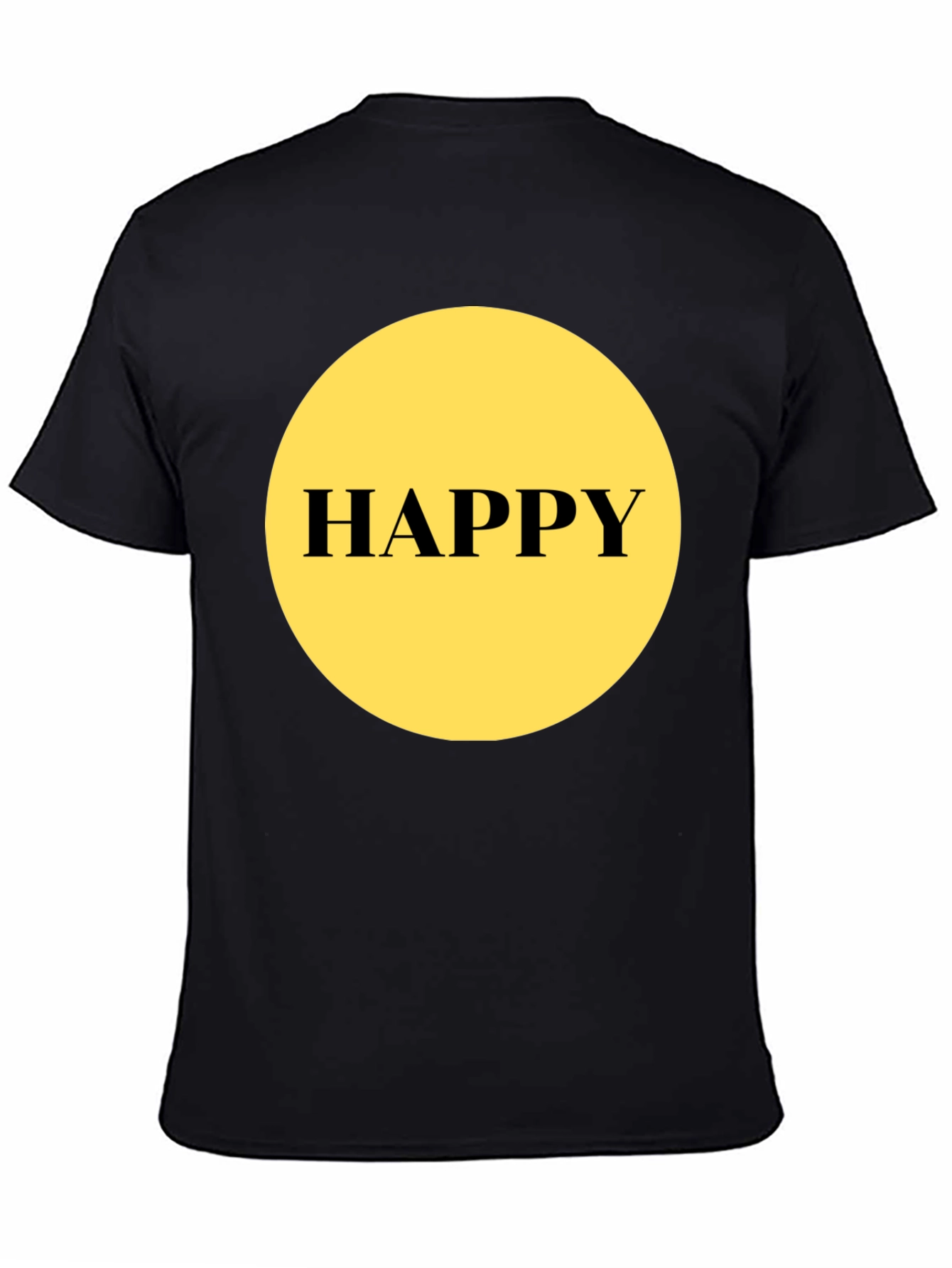 Happy Graphic T-Shirt - Black Unisex