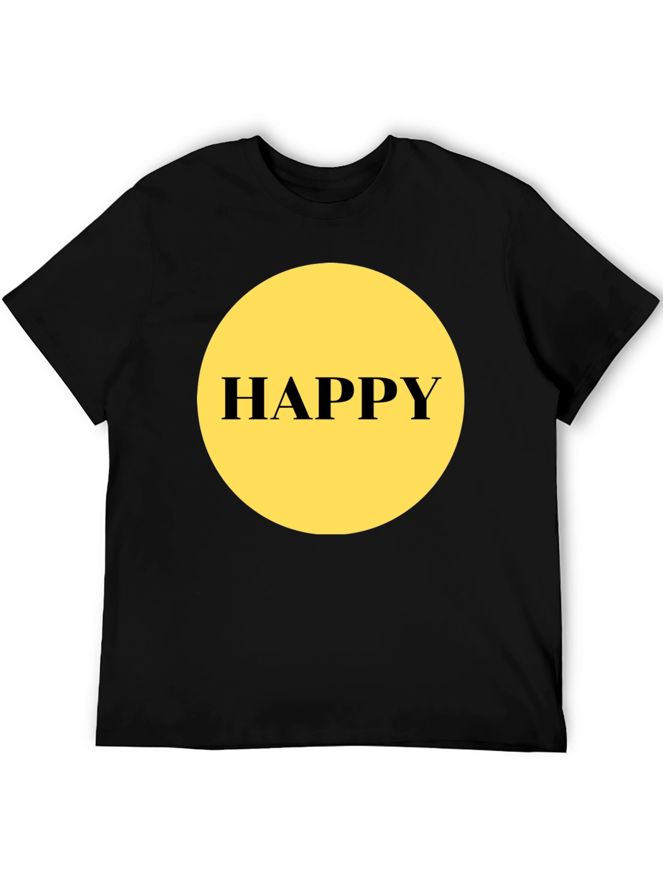Happy Graphic T-Shirt - Black Unisex