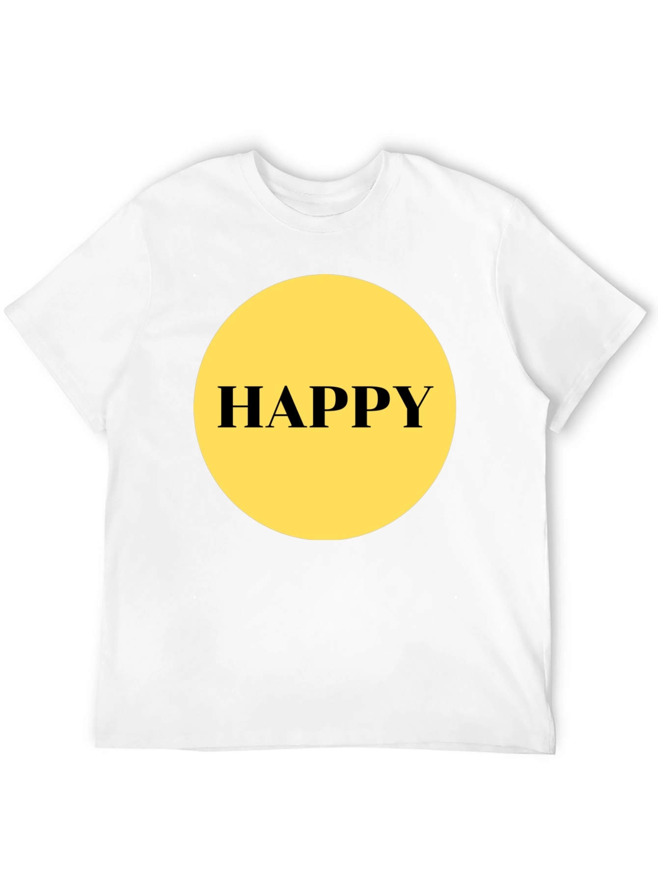 Happy Graphic T-Shirt - Black Unisex