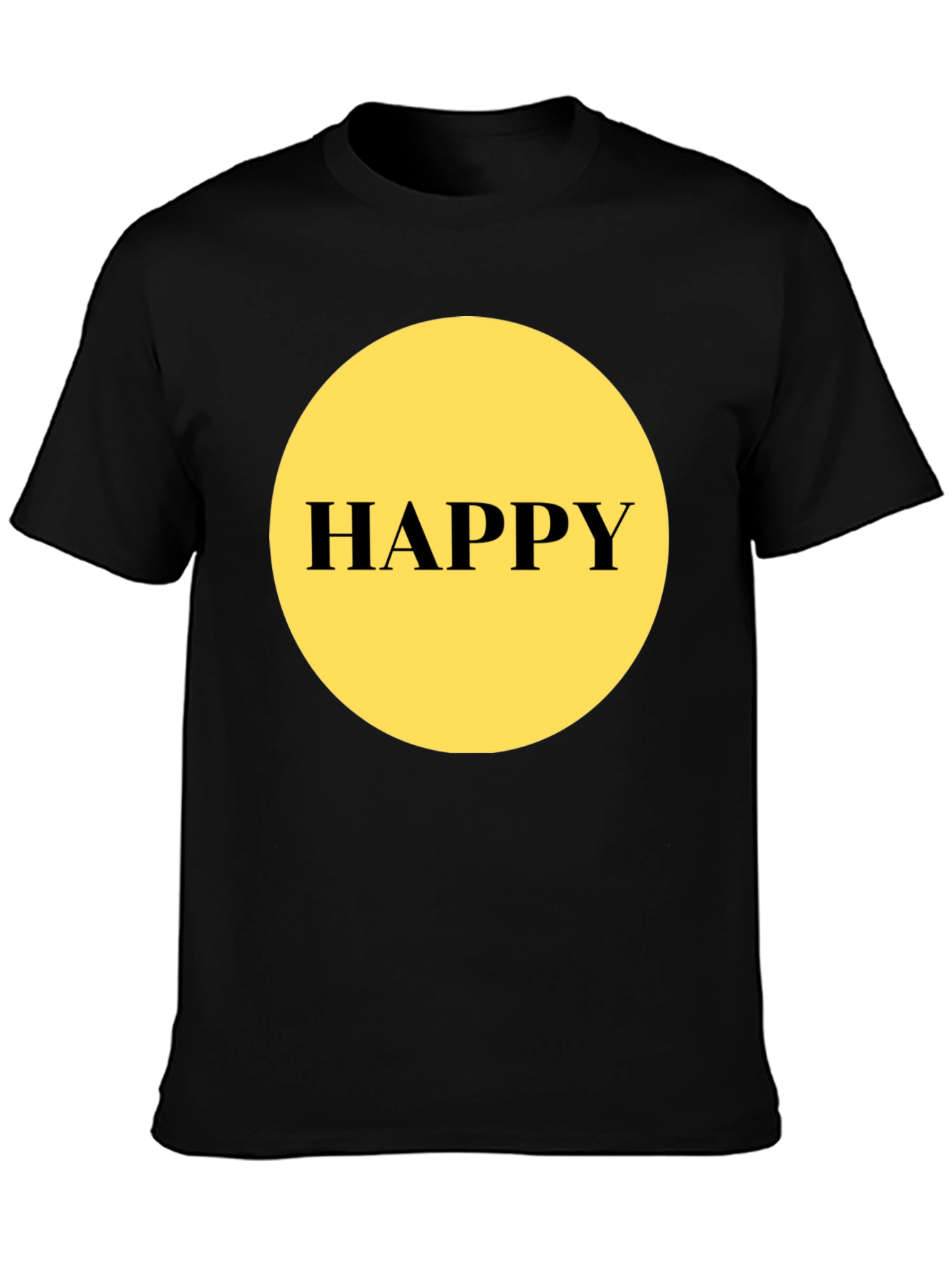 Happy Graphic T-Shirt - Black Unisex