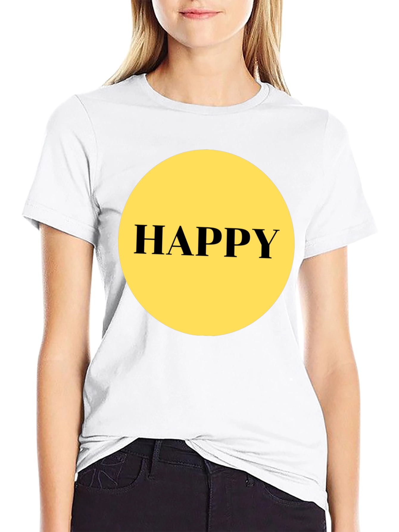 Happy Graphic T-Shirt - Black Unisex