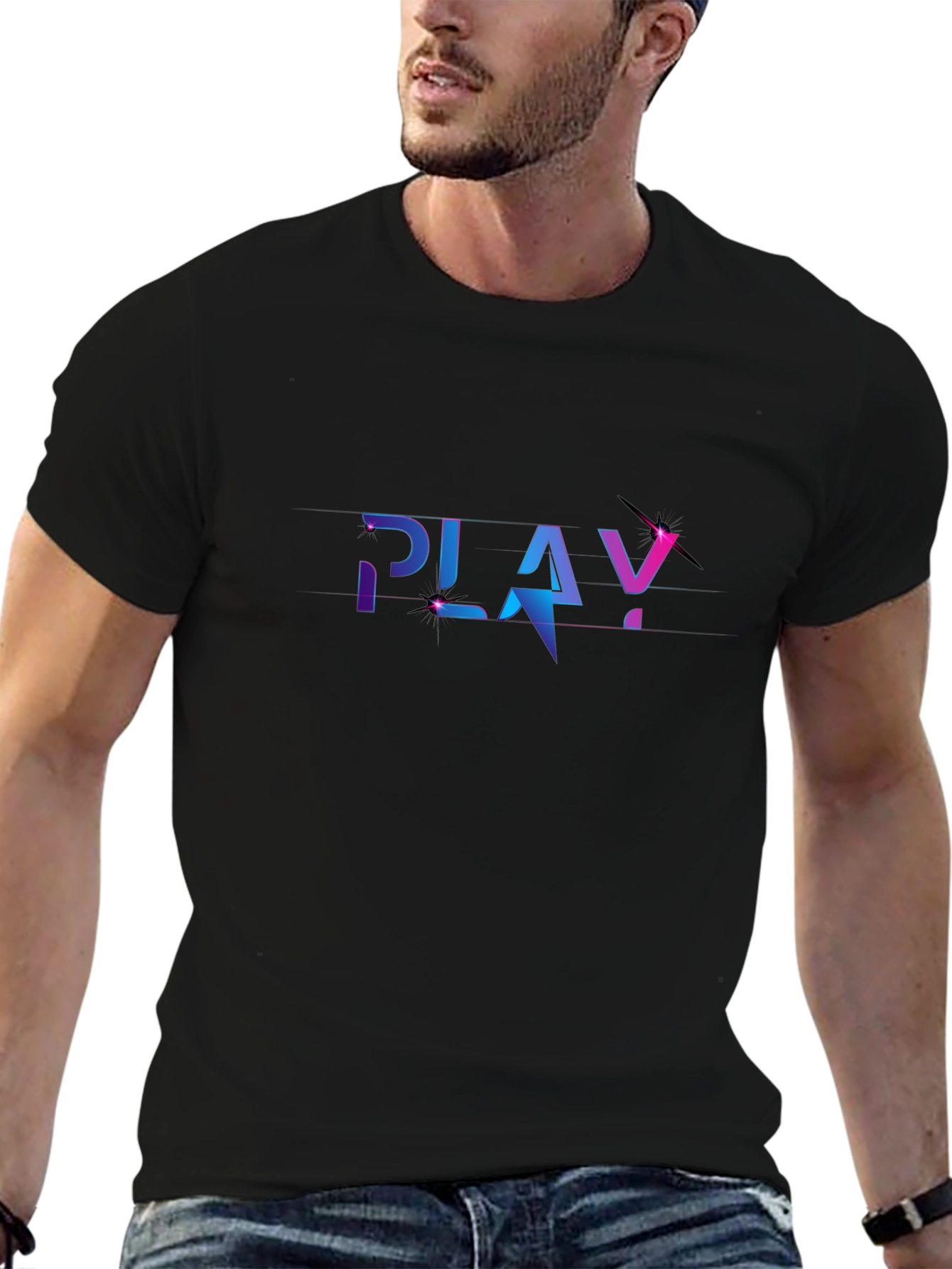 Play Graphic Black T-Shirt