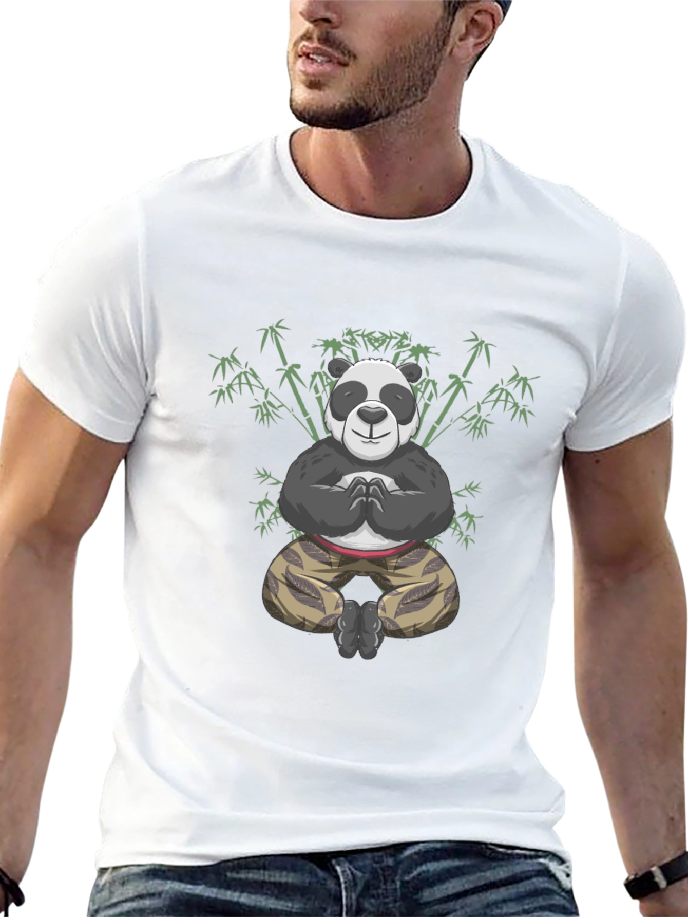 Zen Panda T-Shirt - Meditating Panda Design