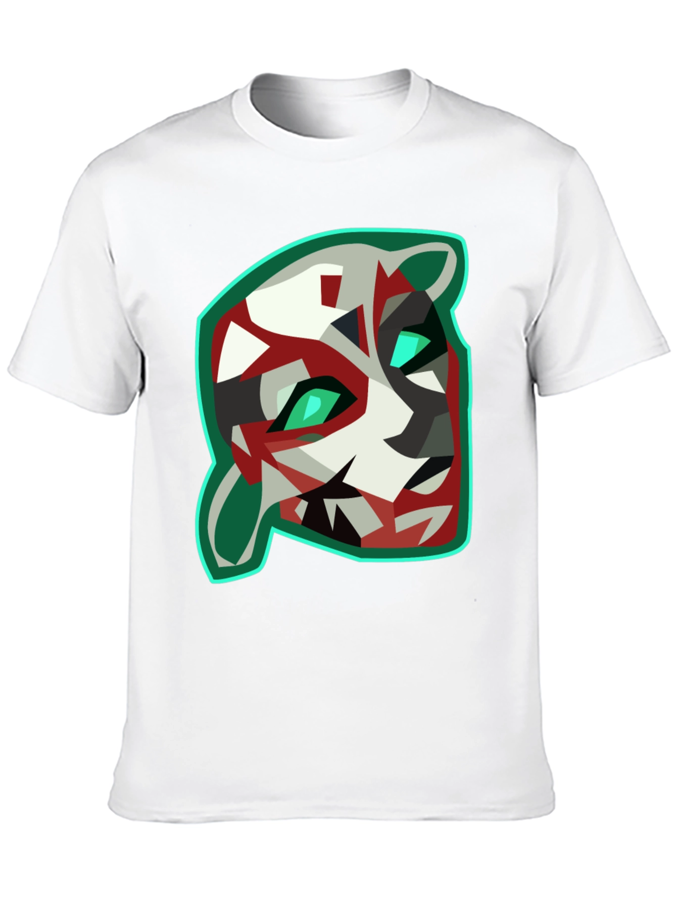 Geometric Animal Graphic Tee - Cool & Modern