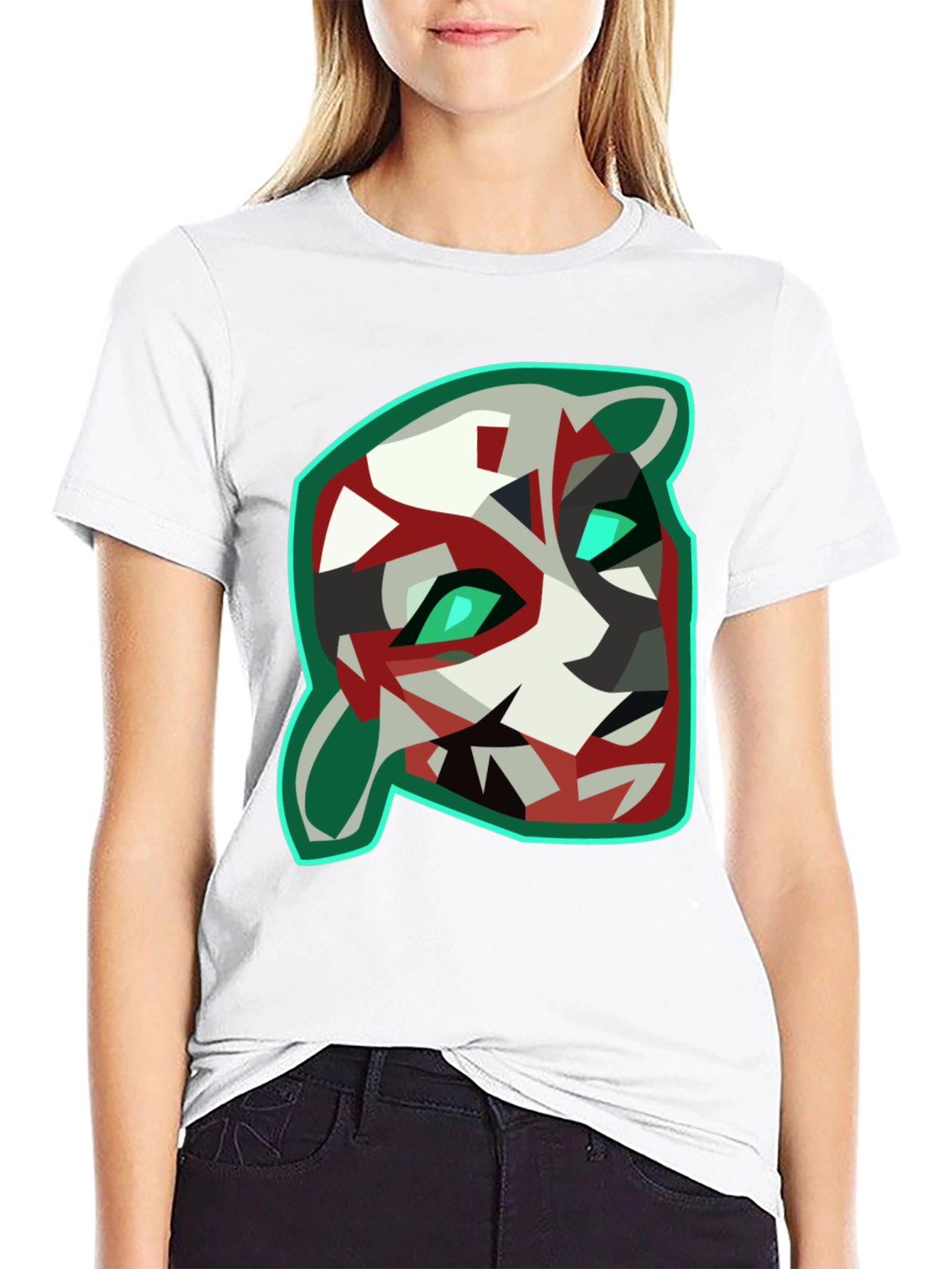 Geometric Animal Graphic Tee - Cool & Modern
