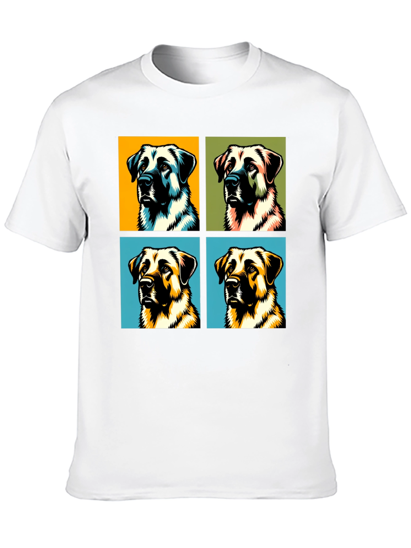 Dog Pop Art Black T-Shirt