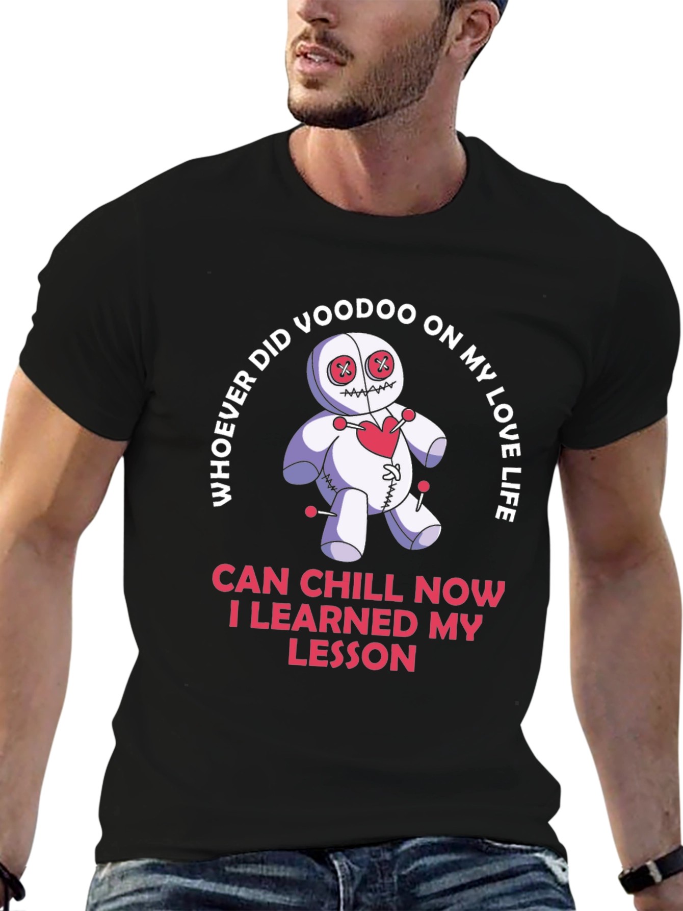 Voodoo Doll Love Life Funny Graphic Tee
