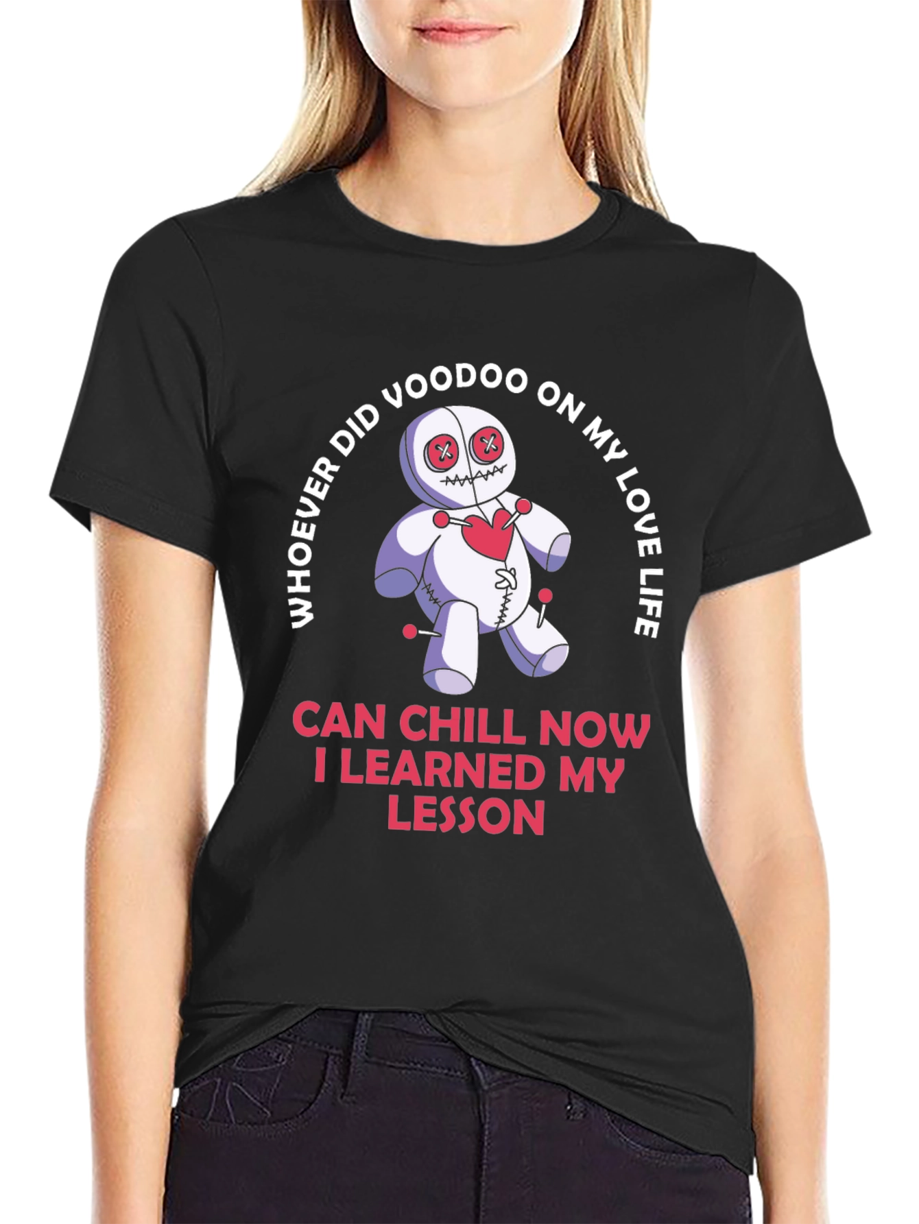 Voodoo Doll Love Life Funny Graphic Tee