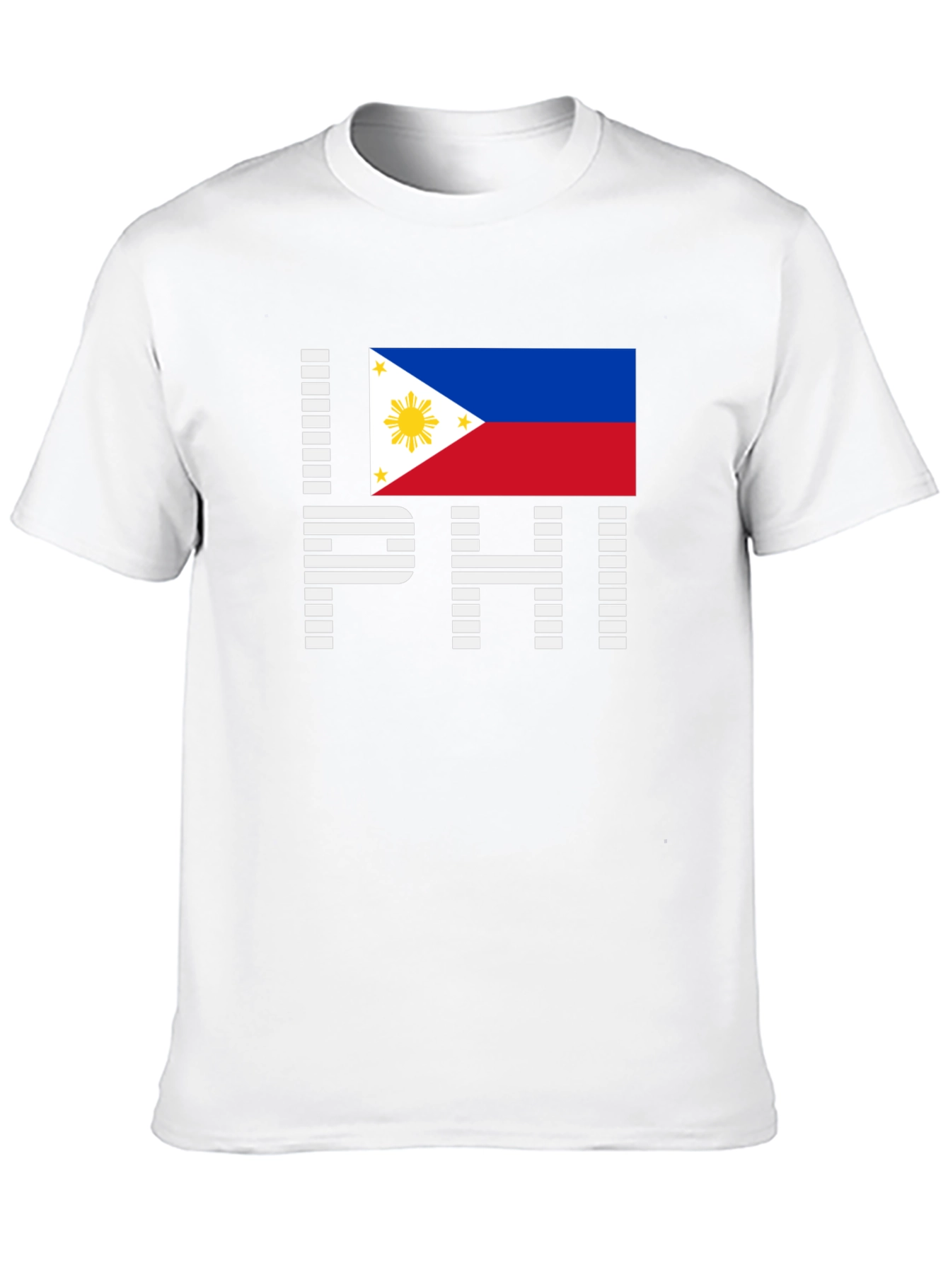 I Love PHI Philippines Flag Graphic T-Shirt