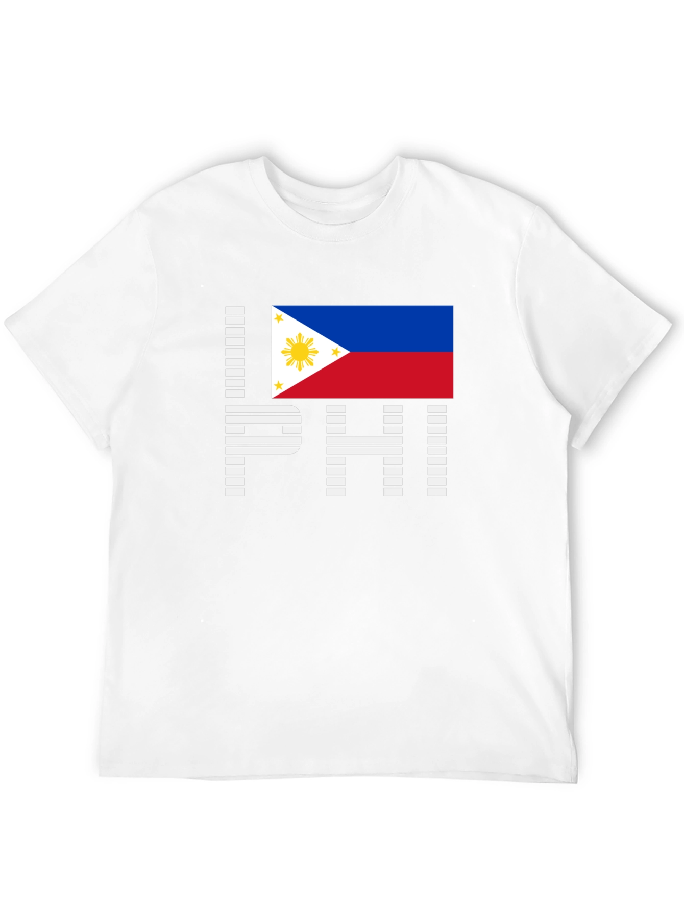 I Love PHI Philippines Flag Graphic T-Shirt