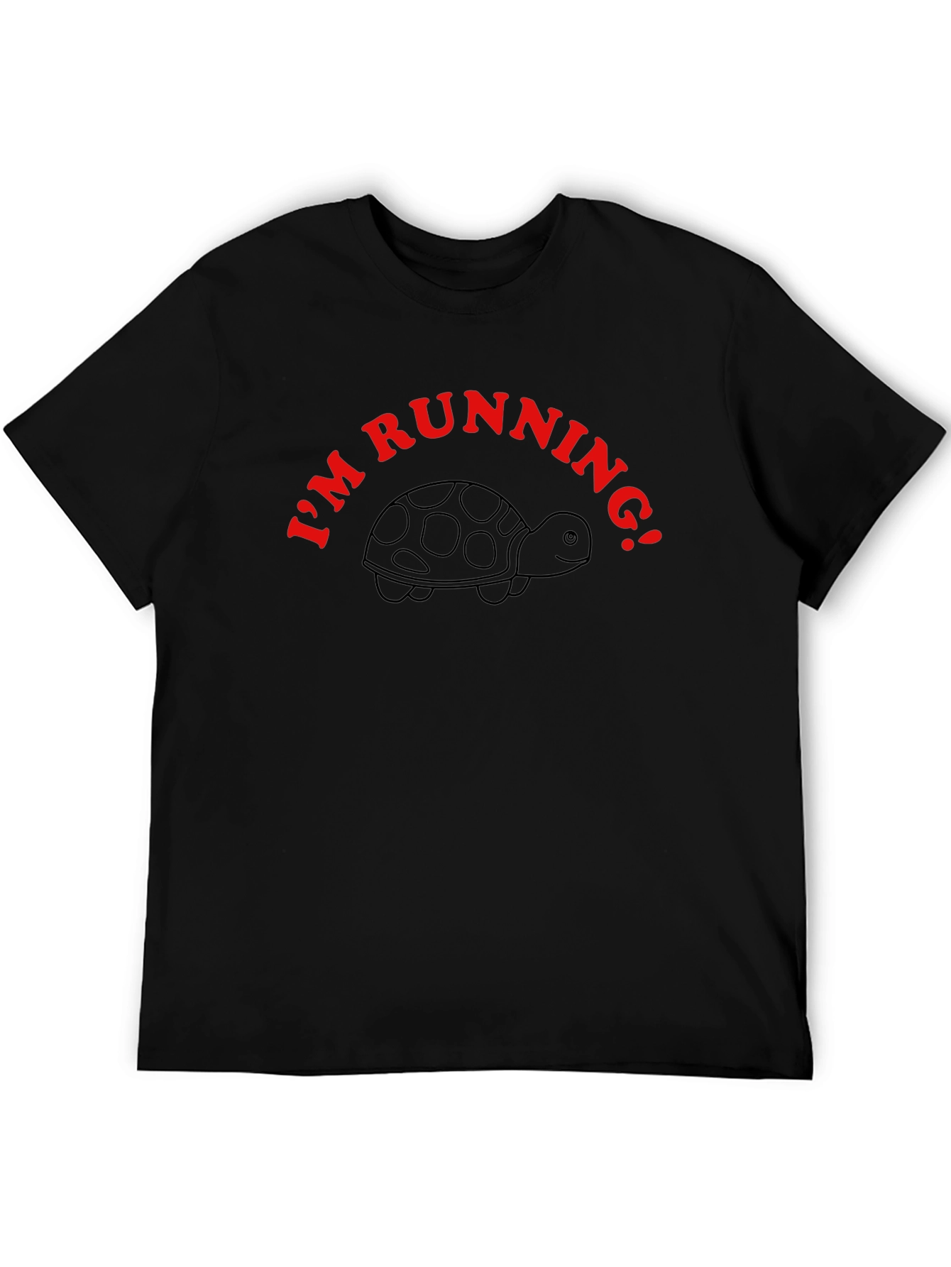Im Running Turtle Black T-Shirt