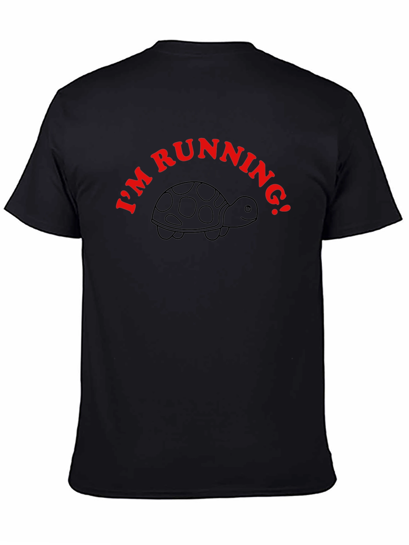 Im Running Turtle Black T-Shirt