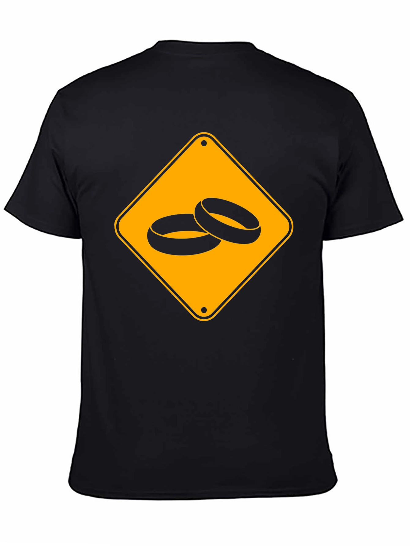 Wedding Ring Sign Black T-Shirt